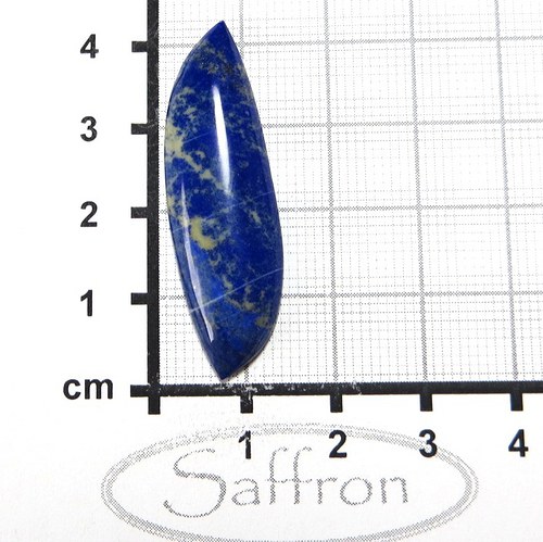 Lapis lazuli, extra modrý přírodní kabošon č.A4 — foto 1