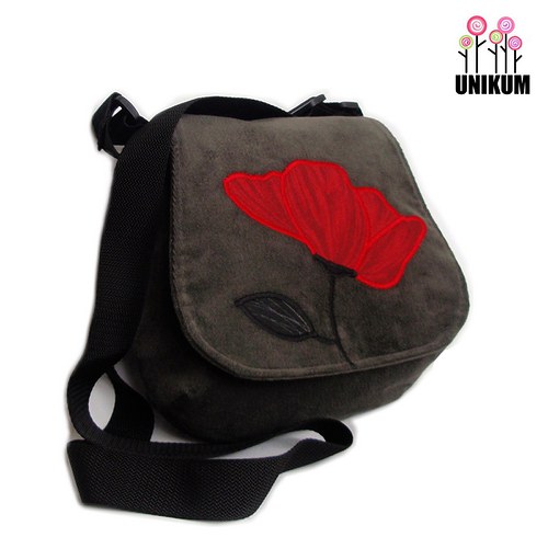 Kabelka FLAP s aplikací Red Flower — foto 1