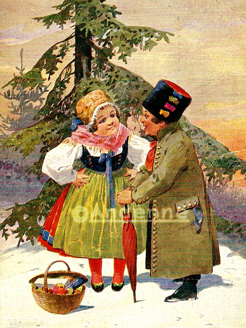Vintage motiv Vánoce