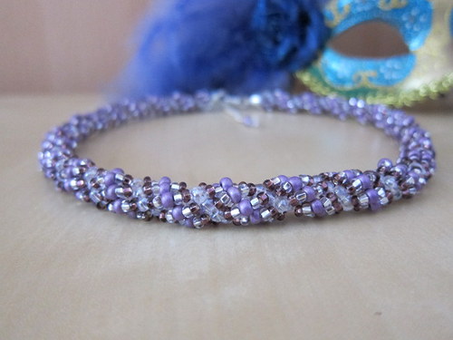 NÁHRDELNÍK spirála *** amethyst*** — foto 1