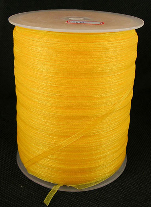 Stuha šifonová /3mm/ oranžová sv./ 1m