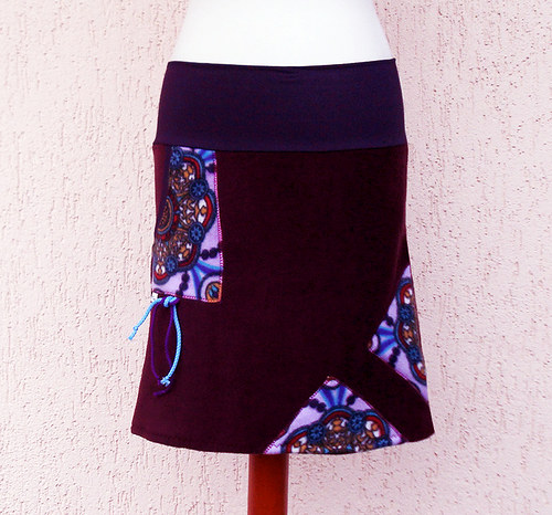 Sukně fleece - bordó — foto 1