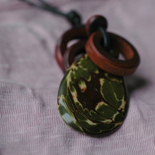 Jednoduše Tagua II - náhrdelník — foto 1