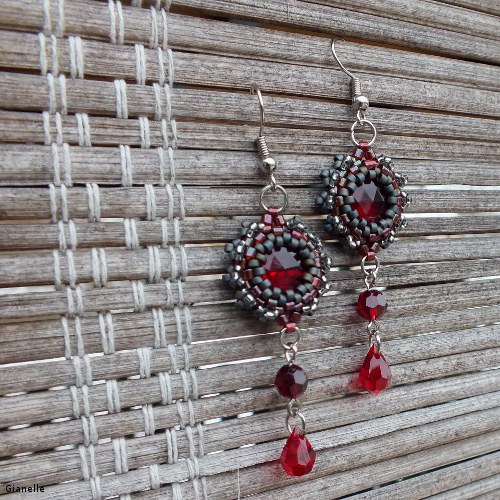 Náušnice "Garnet" — foto 1