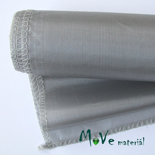Umělé hedvábí - polyester š.36 cm/ 1m, šedé — foto 1
