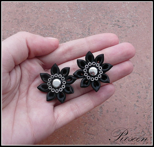 Kanzashi náušnice Daiki — foto 1