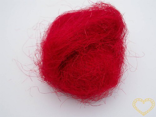 Sisal červený - 100 g (kokosové vlákno)
