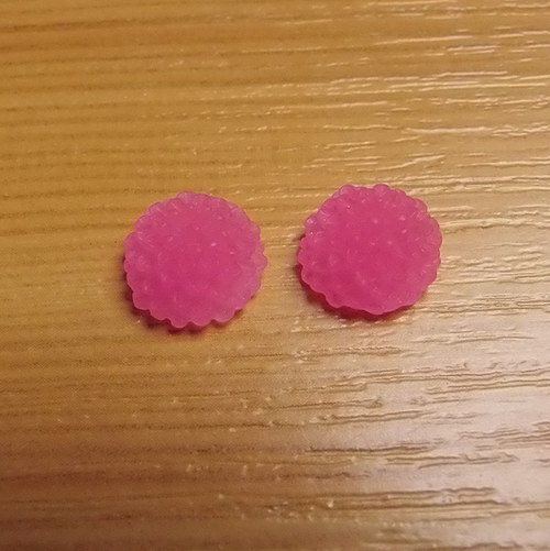Chryzantéma - kabošon - 10 x 5 mm - 2 kusy