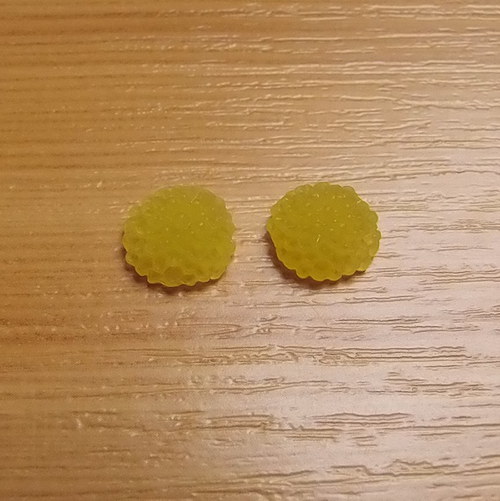 Chryzantéma - kabošon - 10 x 5 mm - 2 kusy