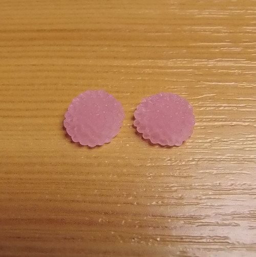 Chryzantéma - kabošon - 10 x 5 mm - 2 kusy