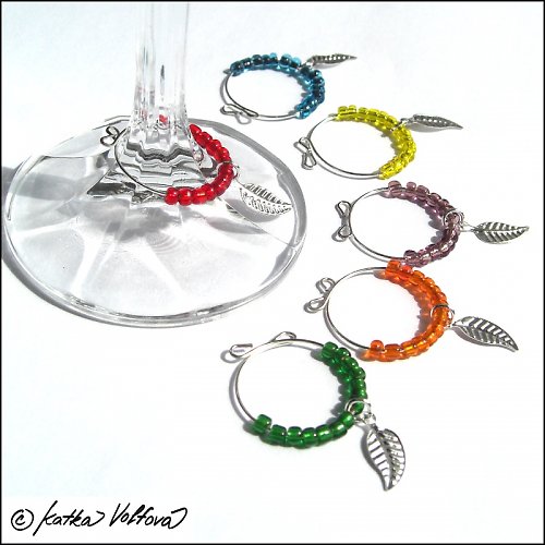 Glass charm - rozlišovače skleniček — foto 1