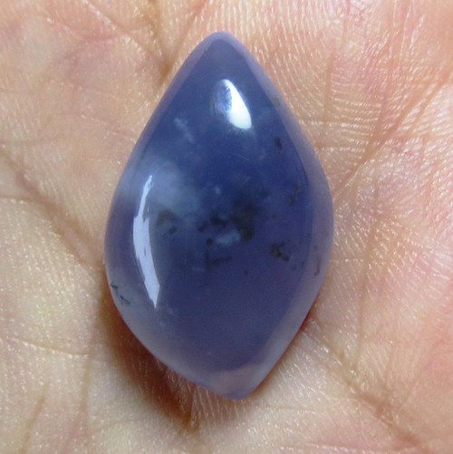 Extra Modrý chalcedon, kabošon č.4 — foto 1