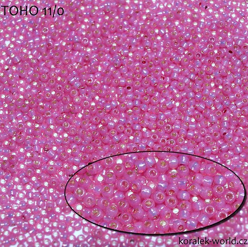 TOHO11/0, Silver-Lined Milky Mauve, 10 g — foto 1