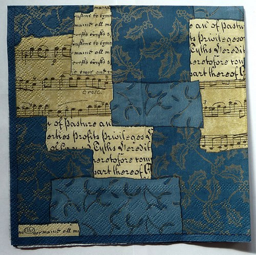 Ubrousek 33x33 - vánoční vzor
