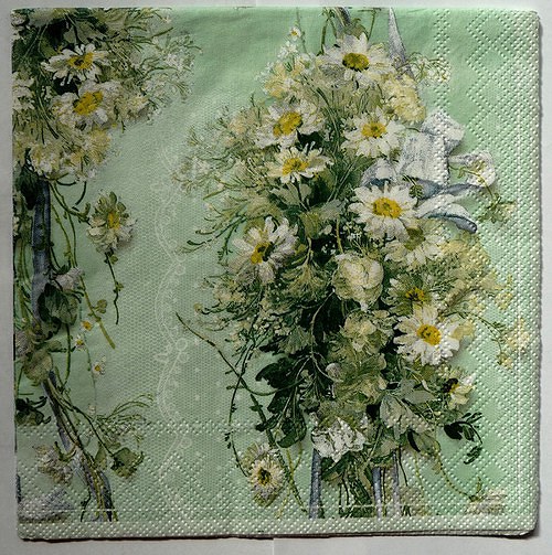 Ubrousek 33x33 - luční květy — foto 1