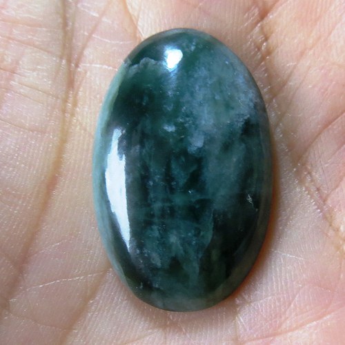 R Pravý jadeit Barma, kabošon č.B5 — foto 1