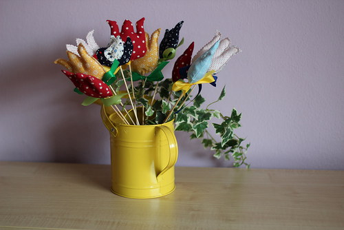 Jarní dekorace- tulipány — foto 1