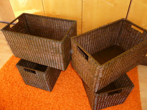 Koše tmavě hnědé 60x35/35 cm — foto 1