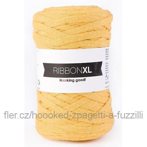 Hoooked RibbonXL - sluneční žluť (130 m)