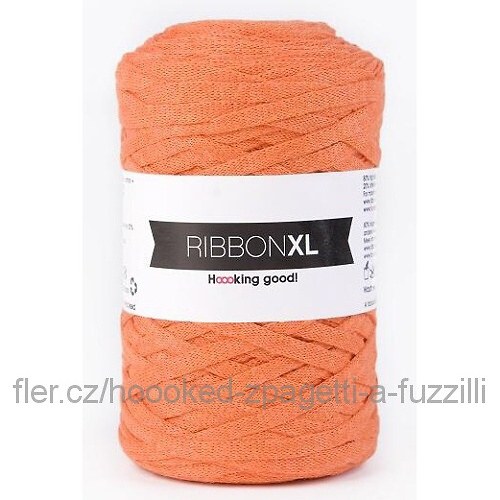 Hoooked RibbonXL - oranžová (130 m)