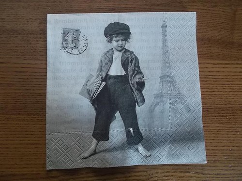 Ubrousek na decoupage - Paříž vintage — foto 1