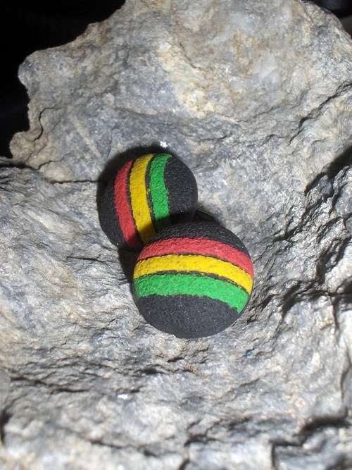 Rasta náušnice — foto 1