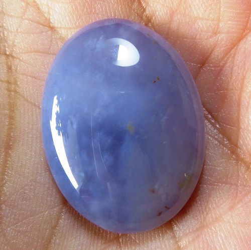 Extra Modrý chalcedon, kabošon č.A2 — foto 1