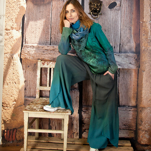 Kalhoty viskoza - vel.L/XL — foto 1