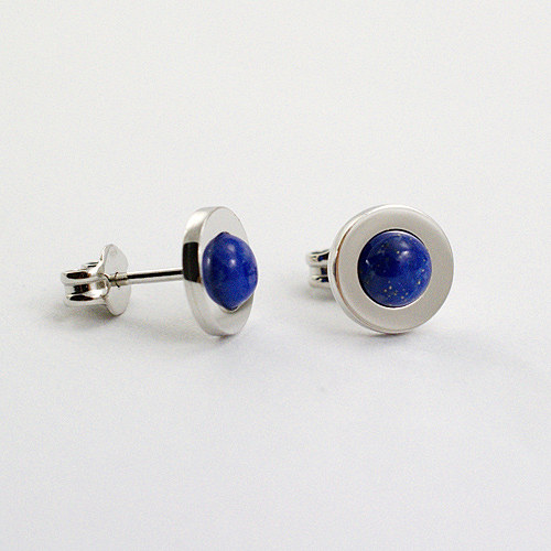 Náušnice PECKY (ag 925 + lapis lazuli) — foto 1