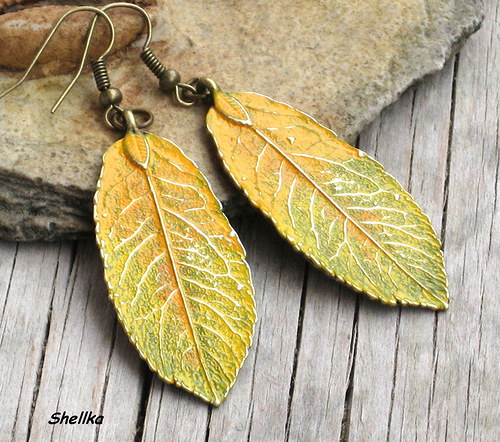 Náušnice ,,LEAFS,, — foto 1