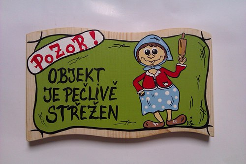 Originální úsměvná cedule-babča II-různé druhy