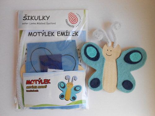 ŠIKULKA - Motýlek Emílek modrý
