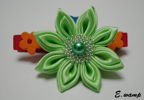 Jarní kanzashi — foto 1