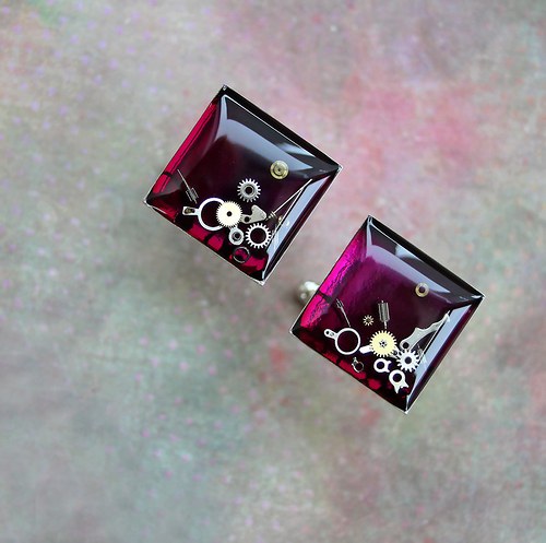 Manžetové knoflíčky /violet/ — foto 1