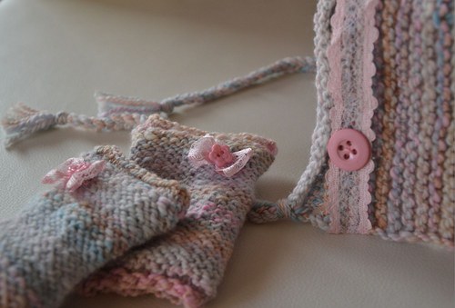 Set baby čepička + návleky "Pastelka" — foto 1