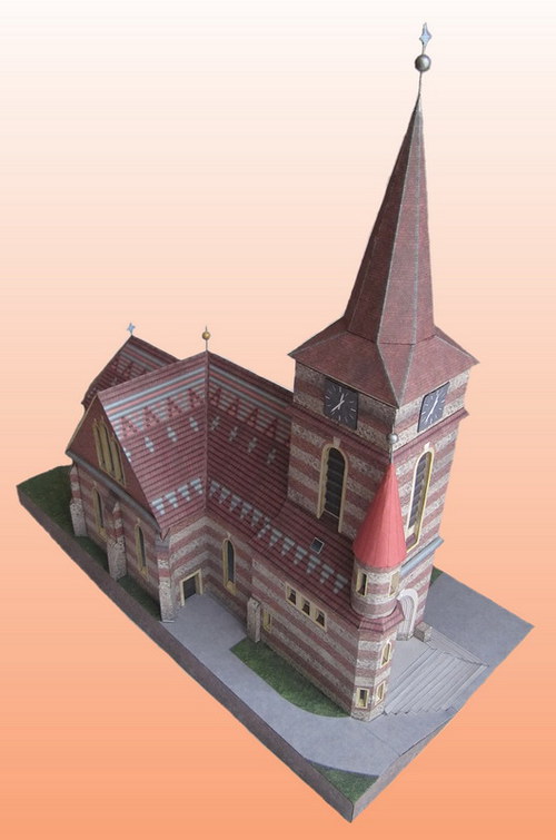 Papírový model - Kostel Bílovice nad Svitavou