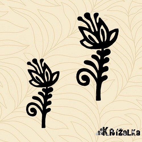Květinka - razítko 2,5 x 6 cm — foto 1