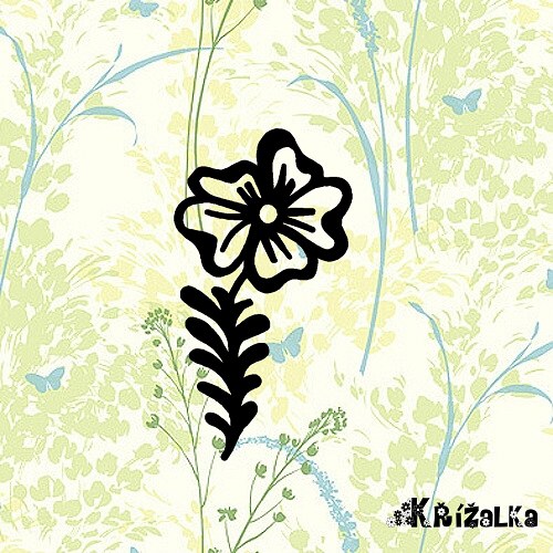 Květinka - razítko 6,5 x 4 cm — foto 1