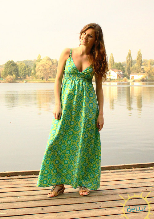 Maxišaty Andaluz verde...na přání — foto 1
