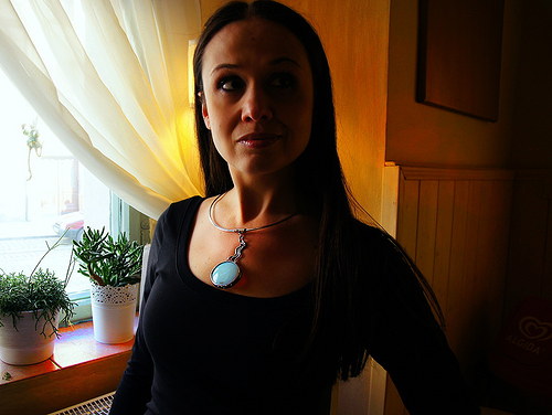 Nerezový náhrdelník " Blue flame " — foto 1