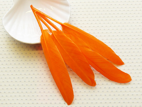 Pírka "oranžové" 4 ks