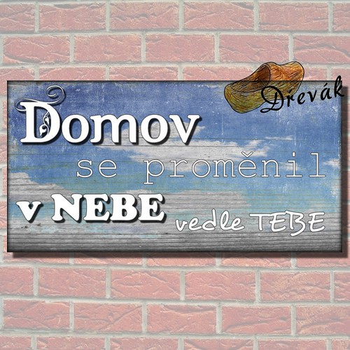 Originální dřevěná cedule — foto 1
