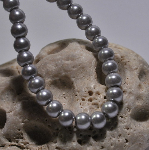 45. Voskové perle 6 mm/20ks/ silver — foto 1
