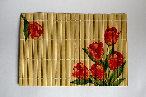 Jarní prostírání s tulipány — foto 1