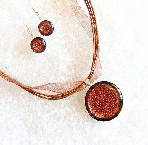 Sparkle SADA kulatá mini * HNĚDÁ* — foto 1