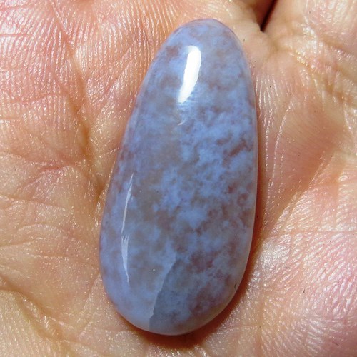 Modrý chalcedon ,kabošon č.1 — foto 1