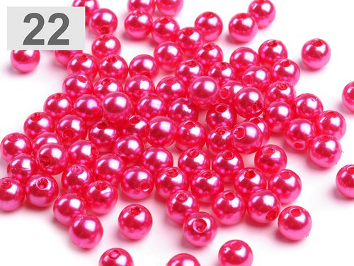 Korálky GLANCE plast kulička Ø4mm-100/ks 14,-