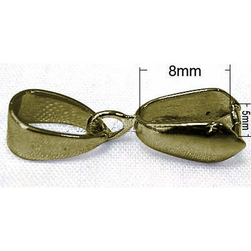 Šlupna k uchycení přívěsku/ ant.bronz/ 7x20mm/ 2ks
