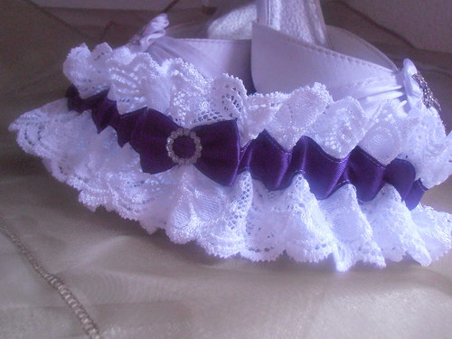 Podvazek v barvě violet — foto 1