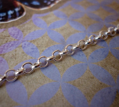 R12/ bižuterní kulatý řetízek/3,9x3,9x1,2mm / 0,5m